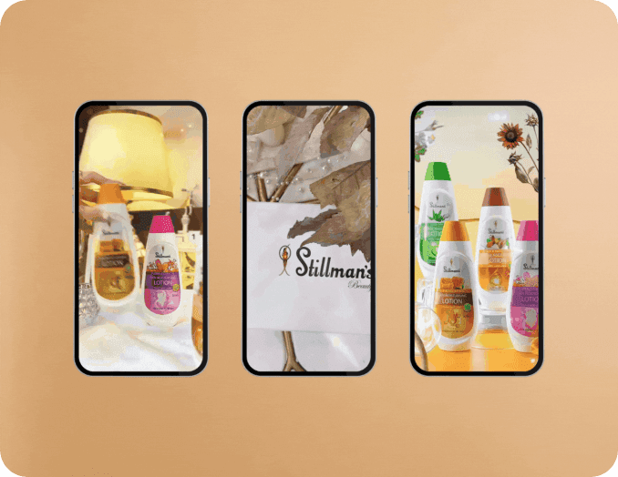 Stillmans skincare UGC and product creatives